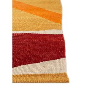 พรมขนสัตว์ทอมือลายเรียบแบบ Nayaab Gold ขนาด 9x12 ฟุต ลายเรขาคณิต พรมปูพื้นทรงสี่เหลี่ยมผืนผ้าสำหรับบ้าน ข้างเตียง ทางเดิน - Product Image 4