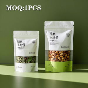 Tùy chỉnh in trà Top kẹo đứng lên túi nhựa ăn được Nắp kéo 3.5g 7g 14g 1oz 1lb 1kg thực phẩm Frosted Mylar dây kéo túi - Product Image 6