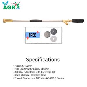 Agriculture Spray Gun Stainless Steel Apple Master Agriculture Spray Gun with Plastic Handle Durable Farm Sprayer Tool - Product Image 3