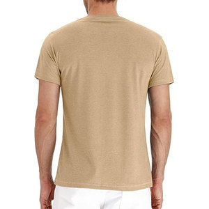 Chemise Henley à manches courtes et à coupe ajustée et extensible pour homme T-shirt décontracté 100% coton - Product Image 6