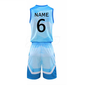 Uniforme de basket-ball unisexe de haute qualité Ensemble grande taille respirant imprimé par sublimation avec logo personnalisé pour les sports de plein air - Product Image 2