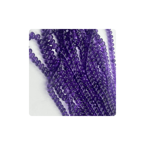 Alta calidad, hebra de 14 pulgadas, amatista rosa, piedras preciosas de cristal Premium, forma de Rondelle suave, venta al por mayor, fabricación de joyas de terceros - Product Image 4