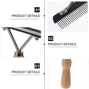 Vente en gros d'instruments vétérinaires en acier inoxydable peigne de toilettage pour bovins de conception durable avec dent à sauter pour les soins du bétail - Product Image 6