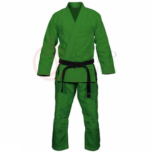 Jui Jitsu ชุดเครื่องแบบสีเขียวผ้าโพลีเอสเตอร์,เครื่องแบบ Bjj เครื่องแบบ Judo ผ้าฝ้ายสำหรับขายชุดศิลปะการต่อสู้ - Product Image 1