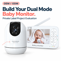 Moniteur Bébé Double Mode 720P 5 Pouces Marque Privée avec Plateforme, Boîte Couleur et Manuel Personnalisés, Développement OEM ODM