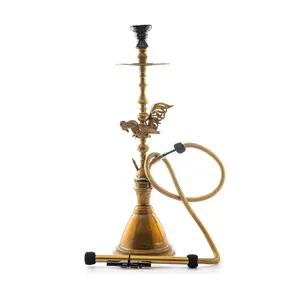 Hookah limitada-Cachimba de latón fundido de pulso árabe tradicional, diseño único martillado, alto, lujoso, egipcio, Shisha, cafés