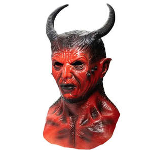 หน้ากากฮาโลวีน Diable Rouge อุปกรณ์เสริมสำหรับปาร์ตี้สุดฮา เหมาะสำหรับชุดสยองขวัญ - Product Image 3
