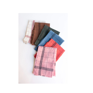 Multi Color sólido paquete de 6 comedor listo personalizado Slub Algodón ligero cocina decoración 100% algodón bordado Premium toalla de té - Product Image 1