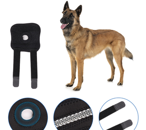Attelle de genou pour chien ELEVE, respirante, chaude, en tissu polaire mignon, manchon de protection pour les articulations des animaux de compagnie, toutes saisons - Product Image 3