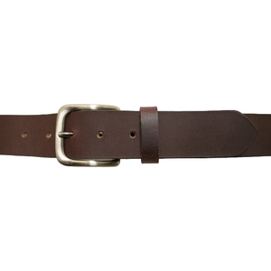 Cinturón de Cuero Casual de Alta Calidad, 100% Hecho a Mano, Curtido Vegetal, con Hebilla de Aleación - Unisex - Product Image 1