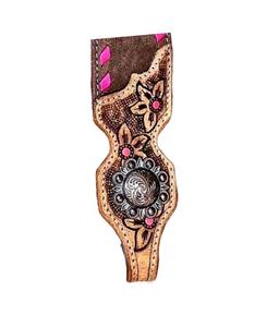 Venta al por mayor de calidad superior nuevo diseño productos de cuero de caballo Western Headstall Buck Stitch herramientas Headcollar precio competitivo - Product Image 5