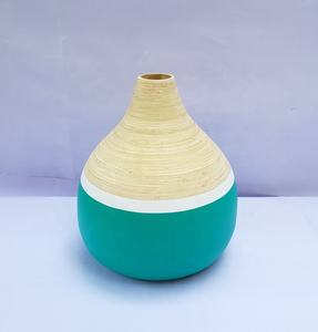 Assaisonnement vase en bambou filé écologique de haute qualité pour la décoration de la maison et du salon de mariage fabriqué au Viet Nam - Product Image 6