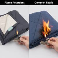 Couverture d'avion matelassée durable en polyester recyclé RPET, couverture de voyage durable pour l'avion, vente en gros