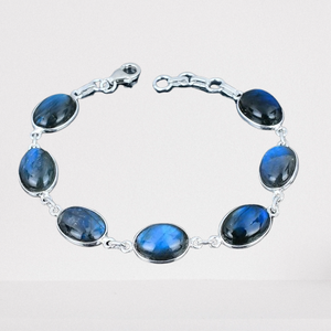 Spinner de Plata de Ley 925, piedra preciosa de labradorita, hermosa pulsera de plata hecha a mano, joyería sólida, joyería de plata de ley 925 - Product Image 1