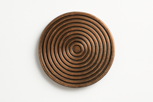 NOUVEL ARRIVÉ Dessous de verre en spirale noire et anneaux bruns Design pour usine directe Stylish Home Premium METAL sous-verres à vendre - Product Image 3