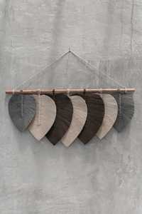 Macramé fait à la main en forme de coeur tenture murale multicolore art mural bohème parfait pour chambre salon décor à la maison - Product Image 5