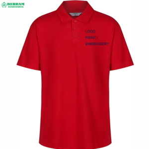 T-shirt décontracté pour homme en polyester/coton à manches courtes, coupe classique, écologique, respirant, séchage rapide, idéal pour le fitness - Product Image 1