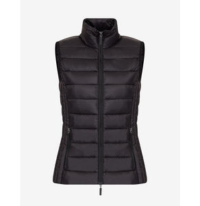 Chaleco acolchado con logotipo personalizado para mujer, chaleco impermeable con cremallera, lona de poliéster 100%, Material de relleno de algodón, transpirable, OEM - Product Image 1