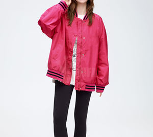 Veste de baseball d'hiver en laine personnalisable unisexe à col montant et broderie en chenille Style universitaire pour hommes - Product Image 3