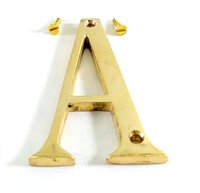 Lettres d'alphabet en métal laiton moderne de qualité supérieure, finition lisse, signalétique 3D, décoration intérieure, panneaux nominatifs