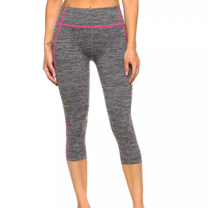 Meilleur prix Leggings Capri taille haute confortables pour femmes Dernière mode Respirant Workout Service OEM pour adultes - Product Image 1