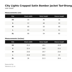 <b>Women</b> Regular Satin Bomber <b>Jacket</b> <b>Tan</b> Orange Chenille Patches Embroidered Custom Logo OEM Finished Woven Streetwear - Product Image 6