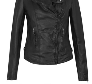 แจ็คเก็ตหนังแฟชั่นกันลมสำหรับผู้หญิงเสื้อแจ็คเก็ตแฟชั่นหนังแกะสำหรับผู้หญิง - Product Image 2