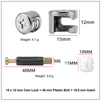 Conector de Panel para Muebles con Tapa de Plástico Multicolor y Cierre de Leva con Marca C de Aleación de Zinc Ecológica, Accesorios para Muebles