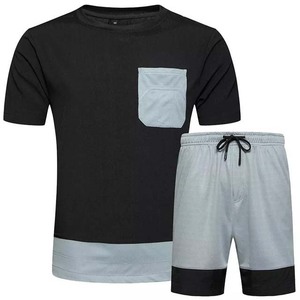 Custom Men's Jogger Short and T Shirts <b>Set</b> 100%Cotton Polyester Customized Logo Embroidery Print Man Two Piece Summer <b>Sets</b> - Product Image 5