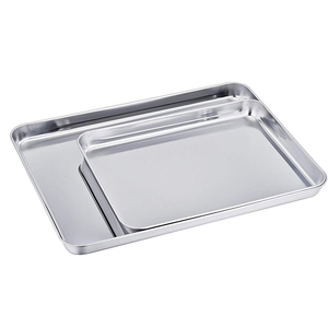 Plaque à biscuits en acier inoxydable pur de haute qualité-Plateau de cuisson professionnel avec finition miroir, non toxique