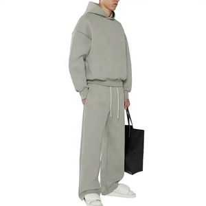 Survêtements de jogging unisexe 100% coton Survêtements à capuche avec logo personnalisé de haute qualité pour l'entraînement d'hiver en salle de sport Caractéristique respirante - Product Image 2