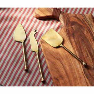 Juego de Cuchillos para Queso Estilo Nórdico en Oro Rosa, Juego Premium de 3 Piezas de Acero Inoxidable para Cortar y Rebanar Queso para Cocina y Restaurante - Product Image 4