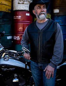 Gilet en cuir de vachette pour homme, grande taille, tendance, respirant, imperméable, coupe-vent, anti-UV, personnalisable OEM, manches longues - Product Image 5