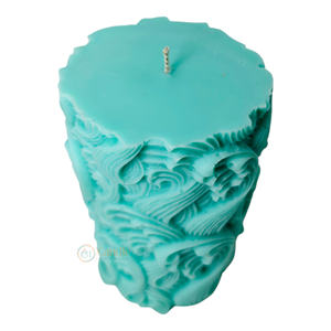 Velas perfumadas de cera de soja de Pilar ondulado hechas a mano para decoración del hogar REGALOS FESTIVOS de regreso para bares fiestas Navidad Pascua Diwali - Product Image 5