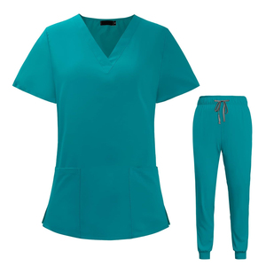 New High Quality 100% Cotton Comfortable Fit <b>Scrub</b> <b>Sets</b> for Men Women with Custom Logo Customized Color & Design Hospital Use - Product Image 2