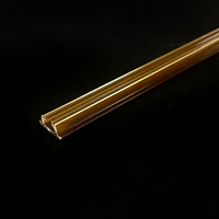 Diffuseur de lumière LED en polycarbonate extrudé Bming, profilé PC givré/opale, couvercle en plastique pour éclairage linéaire moderne intérieur