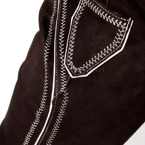 Lederhosen en cuir pour homme de haute qualité, légers et respirants, à motif uni, style urbain, avec fermeture éclair, taille mi-haute, conçus sur mesure - Product Image 6