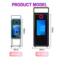 32-Zoll-Display 43-Zoll-Display 65-Zoll Faltbarer Magic Mirror Fotoautomat