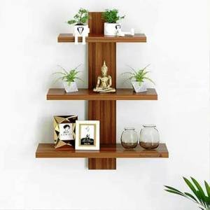 Supports et étagères de rangement uniques, achat d'art mural sculpté, support mural en métal, ensemble d'étagères murales fabriqué en Inde - Product Image 3