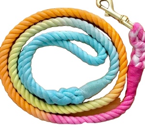 OMBRE ROPE DOG <b>LEASH</b> CHRISTMAS COLOR NEW ARRIVAL DOG ROPE <b>LEASH</b> STRIPES RED WHITE RED GREEN - Product Image 1