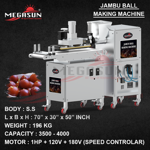 Máy làm bóng hoàn toàn tự động 1HP 1500 2000 quả bóng/giờ 2 3kg Bát thép không gỉ thương mại - Product Image 2