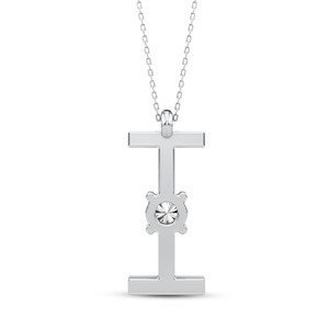Colgante de Letra Inicial con Diamante Cultivado en Laboratorio de Alta Calidad VVS VS EF, Plata de Ley 925 con Acabado en Oro, Colgante de Alfabeto Personalizado - Product Image 2