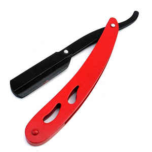 Rasoir à bord droit Rasoirs de rasage pliants de salon en acier inoxydable - Product Image 1