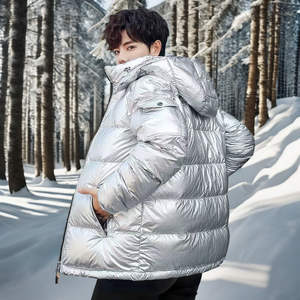 แจ็กเก็ตผู้ชายสไตล์ฮิปฮอปพร้อมวัสดุไนล่อนสแปนเด็กซ์ - Product Image 4