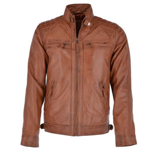 Chaqueta de cuero PU de alta calidad con cuello alto, estilo slim, para hombre, talla grande 5XL, informal, de invierno, para motocicleta. - Product Image 5