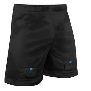 Pantalones de hockey personalizados con bordado al por mayor OEM, pantalones cortos de hockey sobre hielo de poliéster de sarga con aparejos de concha, fundas para pantalones de hockey para adultos - Product Image 6