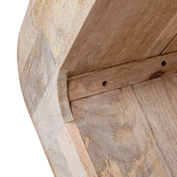 Table console extensible convertible en bois massif de luxe moderne avec rangement pour villa et hôtel
