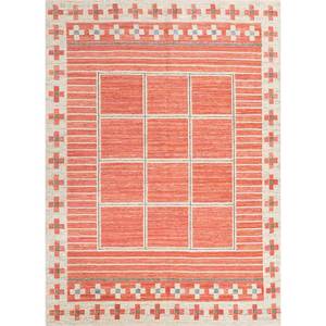 Zuri Ivory Wool <b>Rugs</b> Paem-826 Hand Knotted Geometric Abstract Pattern for Home Living Room Hallway Entryway Teen's <b>Space</b> - Product Image 1