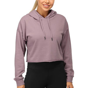 Sudadera con capucha de manga larga para mujer, sudadera de invierno con logotipo frontal, estilo de calle, precio al por mayor OEM - Product Image 1