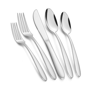 Venta al por mayor restaurante 4 piezas cubiertos de oro cena cucharas tenedores y cuchillo cubiertos de acero inoxidable para boda - Product Image 2
